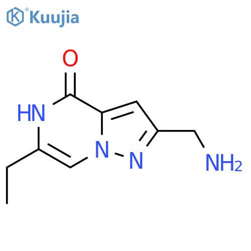 2-(aminomethyl)-6-ethylpyrazolo[1,5-a]pyrazin-4(5H)-one structure