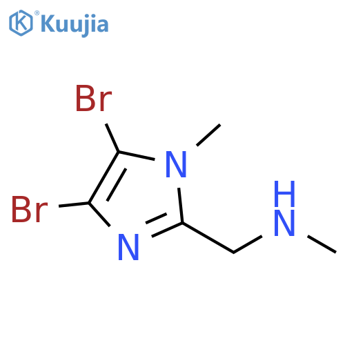 1H-Imidazole-2-methanamine, 4,5-dibromo-N,1-dimethyl- structure