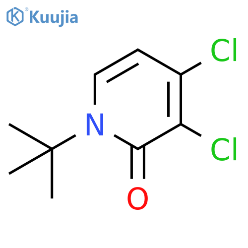 1-tert-butyl-3,4-dichloro-1,2-dihydropyridin-2-one structure