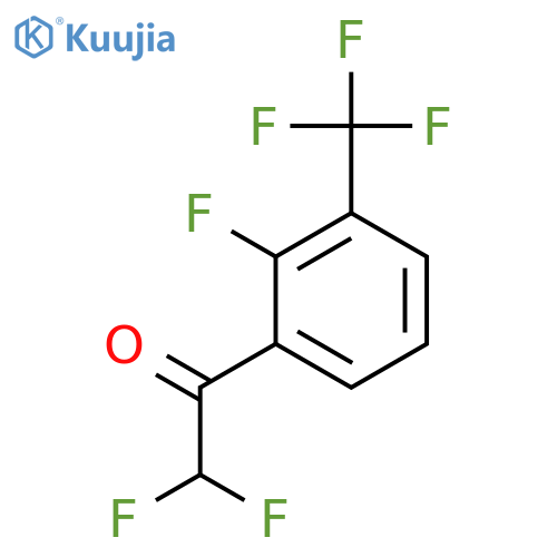 2,2-difluoro-1-2-fluoro-3-(trifluoromethyl)phenylethan-1-one structure
