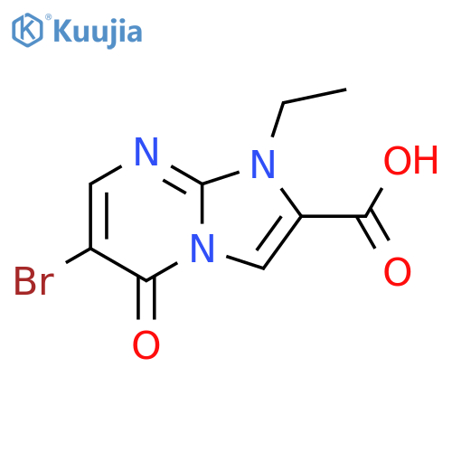 Imidazo[1,2-a]pyrimidine-2-carboxylic acid, 6-bromo-1-ethyl-1,5-dihydro-5-oxo- structure