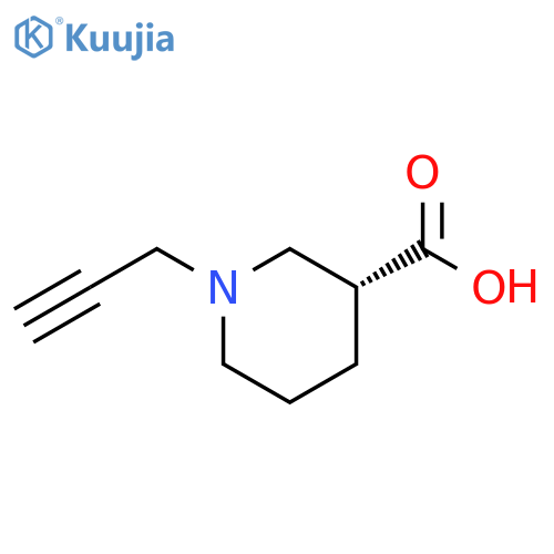 3-Piperidinecarboxylic acid, 1-(2-propyn-1-yl)-, (3R)- structure