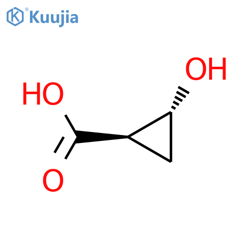 trans-2-hydroxycyclopropane-1-carboxylic acid structure