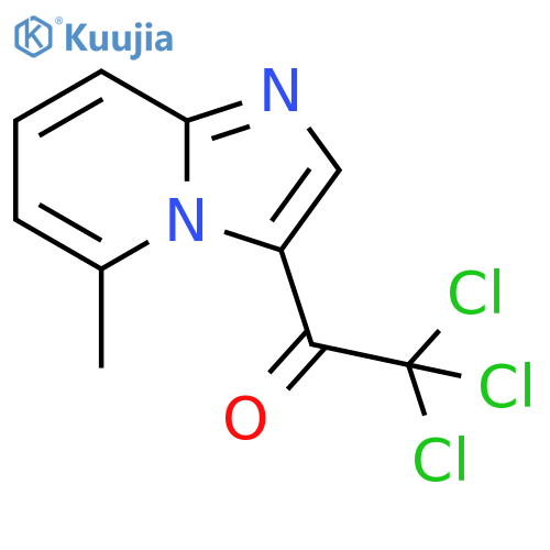 2,2,2-trichloro-1-{5-methylimidazo1,2-apyridin-3-yl}ethan-1-one structure
