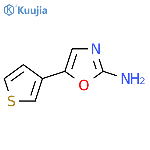 5-(thiophen-3-yl)-1,3-oxazol-2-amine structure