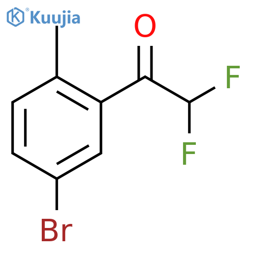 1-(5-bromo-2-methylphenyl)-2,2-difluoroethan-1-one structure