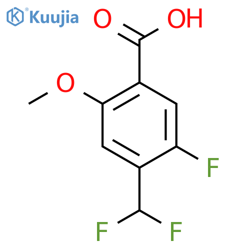 4-(Difluoromethyl)-5-fluoro-2-methoxybenzoic acid structure