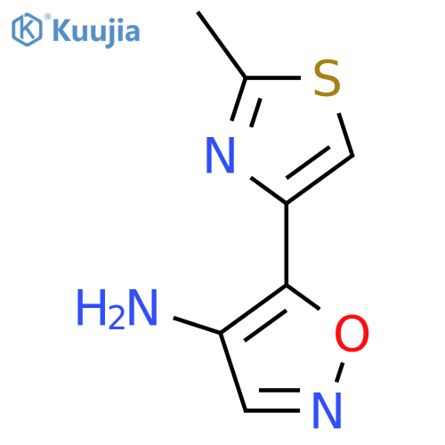 5-(2-methyl-1,3-thiazol-4-yl)-1,2-oxazol-4-amine structure