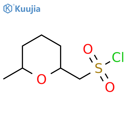 (6-methyloxan-2-yl)methanesulfonyl chloride structure