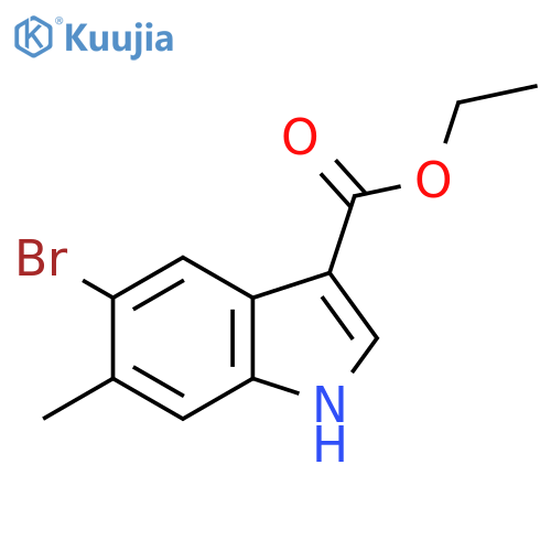Ethyl5-Bromo-6-methylindole-3-carboxylate structure