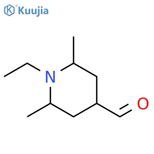 4-Piperidinecarboxaldehyde, 1-ethyl-2,6-dimethyl- structure
