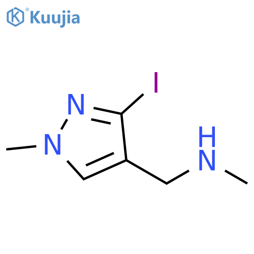 1H-Pyrazole-4-methanamine, 3-iodo-N,1-dimethyl- structure