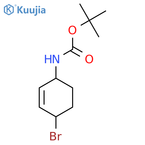 tert-Butyl N-(4-bromocyclohex-2-en-1-yl)carbamate structure