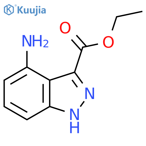 ethyl 4-amino-1H-indazole-3-carboxylate structure