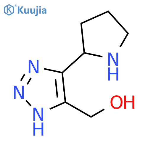 1H-1,2,3-Triazole-5-methanol, 4-(2-pyrrolidinyl)- structure