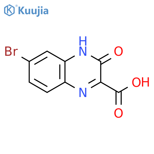 6-bromo-3-oxo-3,4-dihydroquinoxaline-2-carboxylic acid structure