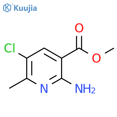 methyl 2-amino-5-chloro-6-methyl-pyridine-3-carboxylate structure