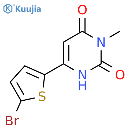 6-(5-Bromothiophen-2-yl)-3-methyl-1,2,3,4-tetrahydropyrimidine-2,4-dione structure