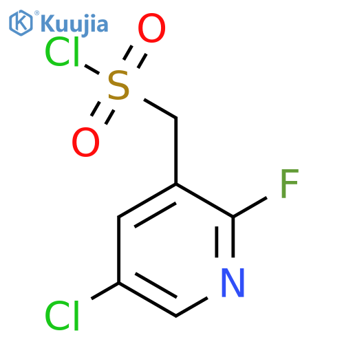 (5-chloro-2-fluoropyridin-3-yl)methanesulfonyl chloride structure