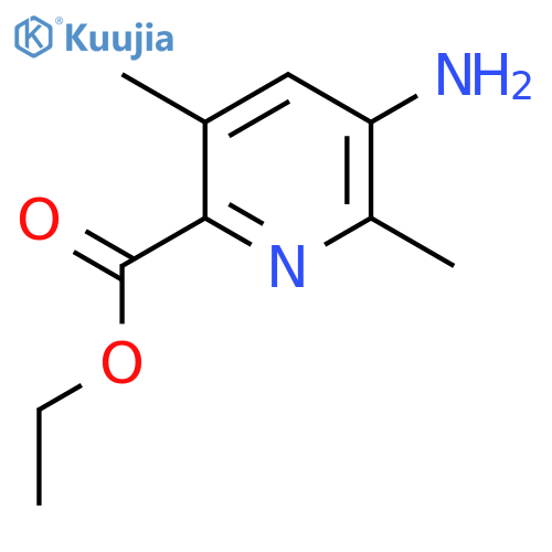 Ethyl 5-amino-3,6-dimethylpyridine-2-carboxylate structure