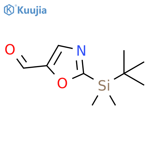 2-(tert-butyldimethylsilyl)-1,3-oxazole-5-carbaldehyde structure