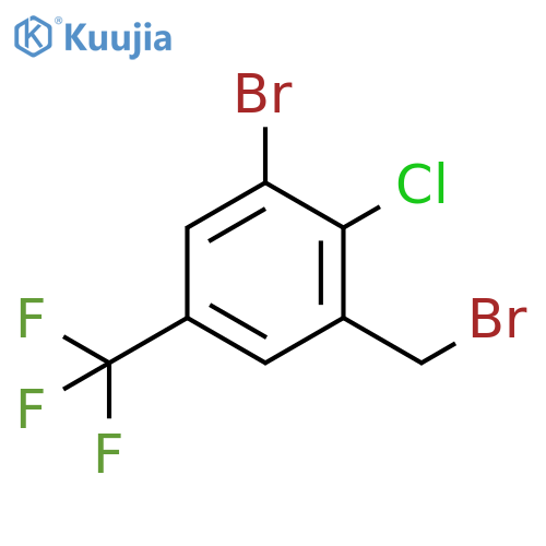 3-Bromo-2-chloro-5-
(trifluoromethyl)benzyl bromide structure