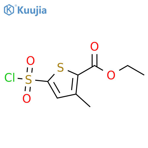 ethyl 5-(chlorosulfonyl)-3-methylthiophene-2-carboxylate structure