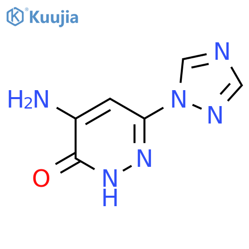 4-Amino-6-(1H-1,2,4-triazol-1-yl)pyridazin-3-ol structure