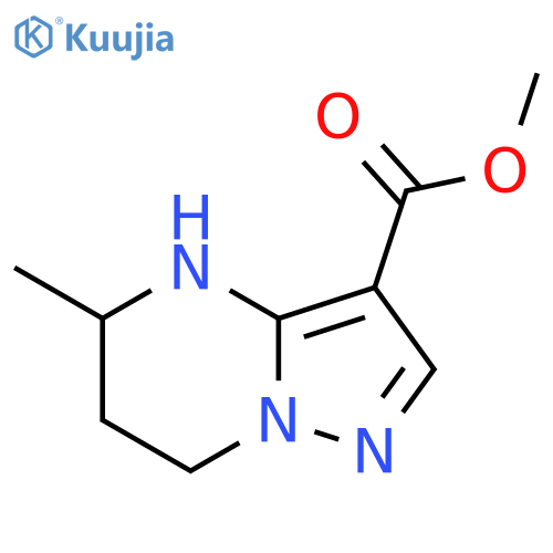 methyl 5-methyl-4H,5H,6H,7H-pyrazolo1,5-apyrimidine-3-carboxylate structure