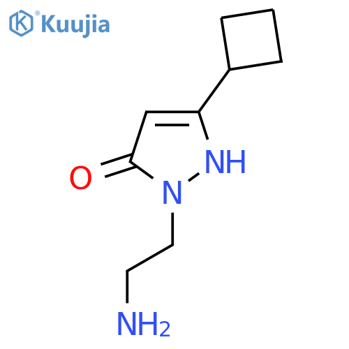 1-(2-Aminoethyl)-3-cyclobutyl-1H-pyrazol-5-ol structure
