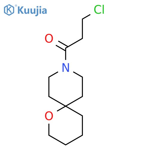 3-Chloro-1-(1-oxa-9-azaspiro[5.5]undecan-9-yl)propan-1-one structure