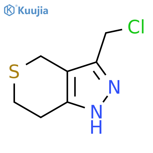 3-(Chloromethyl)-2,4,6,7-tetrahydrothiopyrano[4,3-c]pyrazole structure
