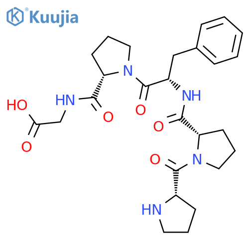 Glycine, L-prolyl-L-prolyl-L-phenylalanyl-L-prolyl- structure