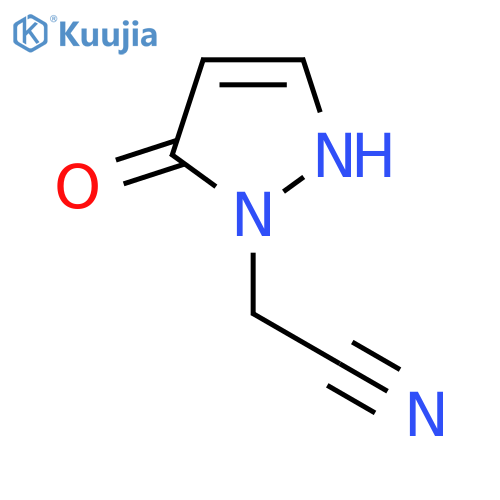 2-(5-hydroxy-1H-pyrazol-1-yl)acetonitrile structure