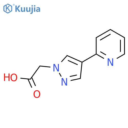 2-(4-(Pyridin-2-yl)-1H-pyrazol-1-yl)acetic acid structure