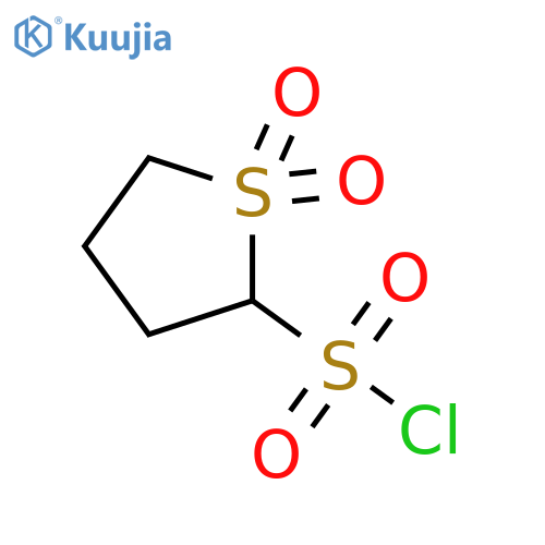 1,1-dioxo-1lambda6-thiolane-2-sulfonyl chloride structure