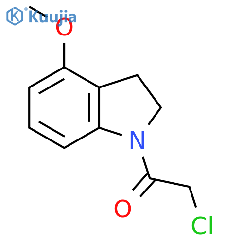 2-Chloro-1-(4-methoxyindolin-1-yl)ethan-1-one structure