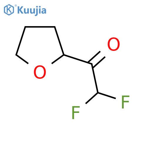 2,2-difluoro-1-(oxolan-2-yl)ethan-1-one structure