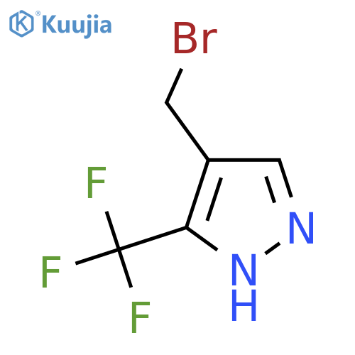 4-(Bromomethyl)-3-(trifluoromethyl)-1H-pyrazole structure