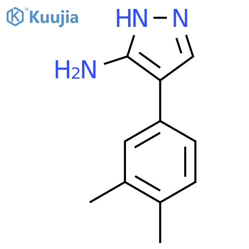 4-(3,4-dimethylphenyl)-1H-pyrazol-5-amine structure