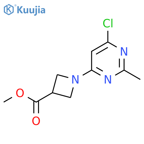 Methyl 1-(6-chloro-2-methylpyrimidin-4-yl)azetidine-3-carboxylate structure