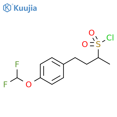 Benzenepropanesulfonyl chloride, 4-(difluoromethoxy)-α-methyl- structure