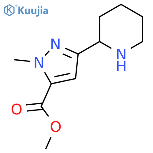 methyl 1-methyl-3-(piperidin-2-yl)-1H-pyrazole-5-carboxylate structure