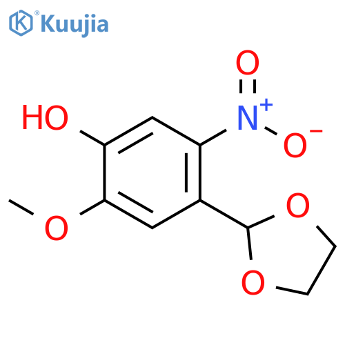 4-(1,3-dioxolan-2-yl)-2-methoxy-5-nitrophenol structure