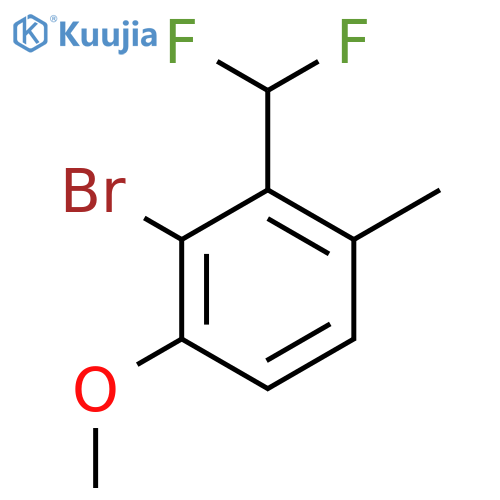 2-Bromo-3-(difluoromethyl)-1-methoxy-4-methylbenzene structure