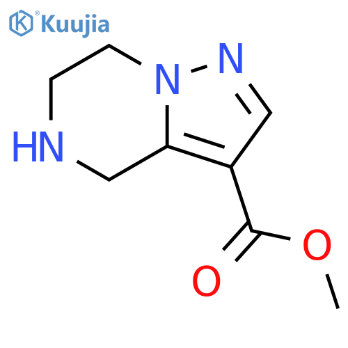 methyl 4H,5H,6H,7H-pyrazolo1,5-apyrazine-3-carboxylate structure