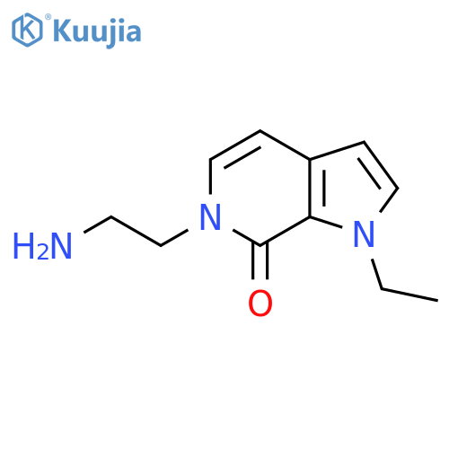 6-(2-Aminoethyl)-1-ethyl-1,6-dihydro-7H-pyrrolo[2,3-c]pyridin-7-one structure