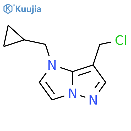 7-(chloromethyl)-1-(cyclopropylmethyl)-1H-imidazo[1,2-b]pyrazole structure