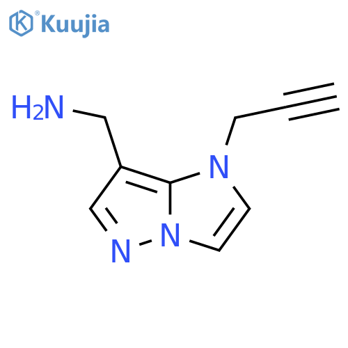(1-(Prop-2-yn-1-yl)-1H-imidazo[1,2-b]pyrazol-7-yl)methanamine structure