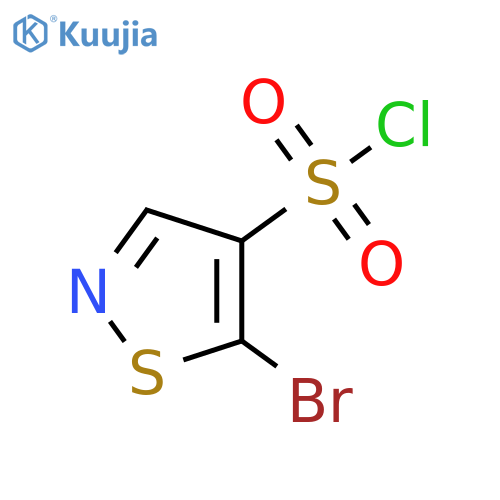 5-bromo-1,2-thiazole-4-sulfonyl chloride structure